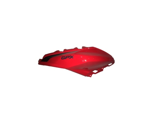 GPX Demon: Cover, Fuel Tank Left Decorative (Black, Red, Gray)